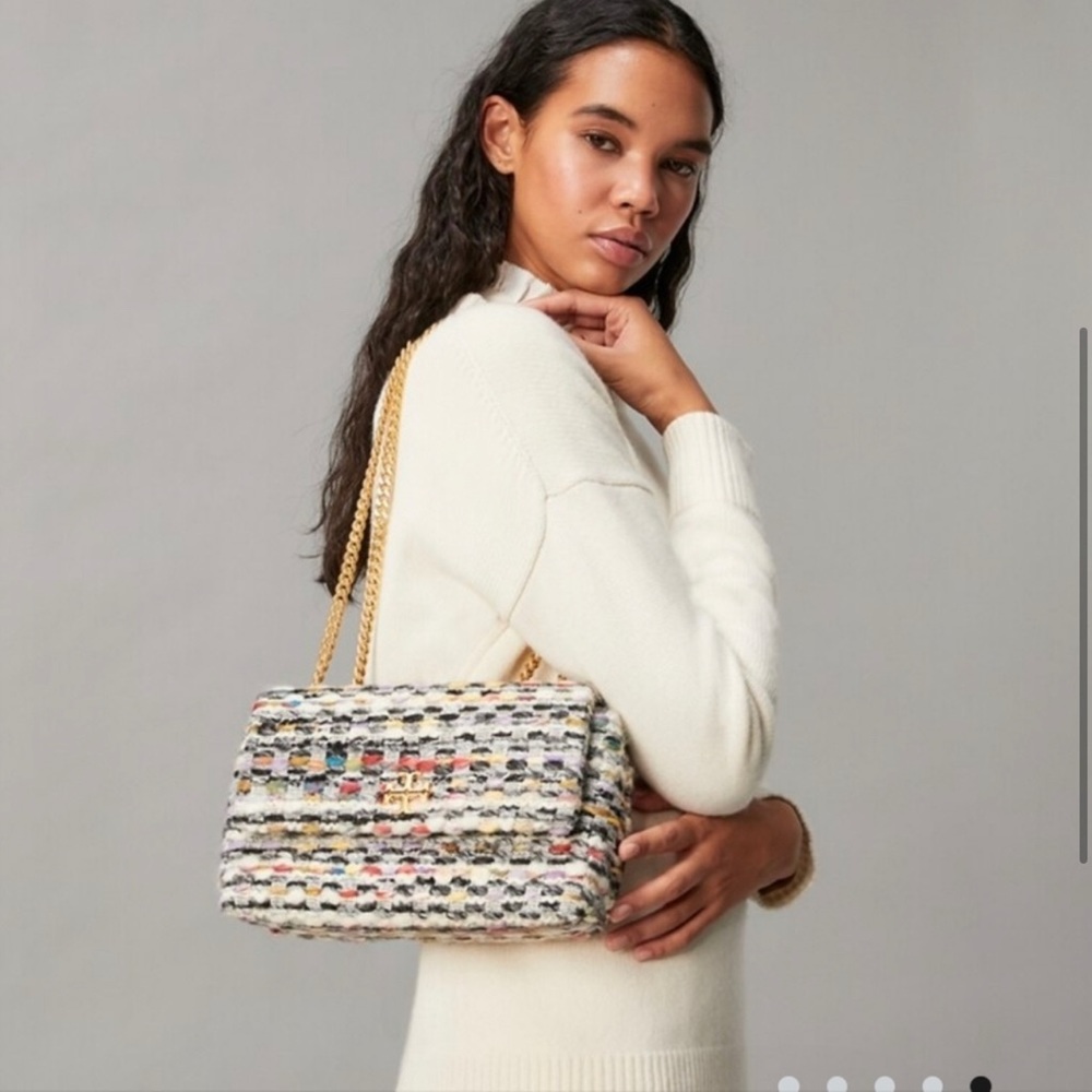 Tory Burch Kira Tweed Convertible Shoulder Bag